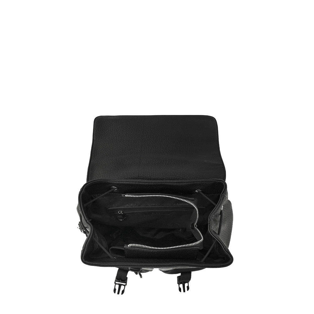 Mochila con tapa odelia mediana negro especial