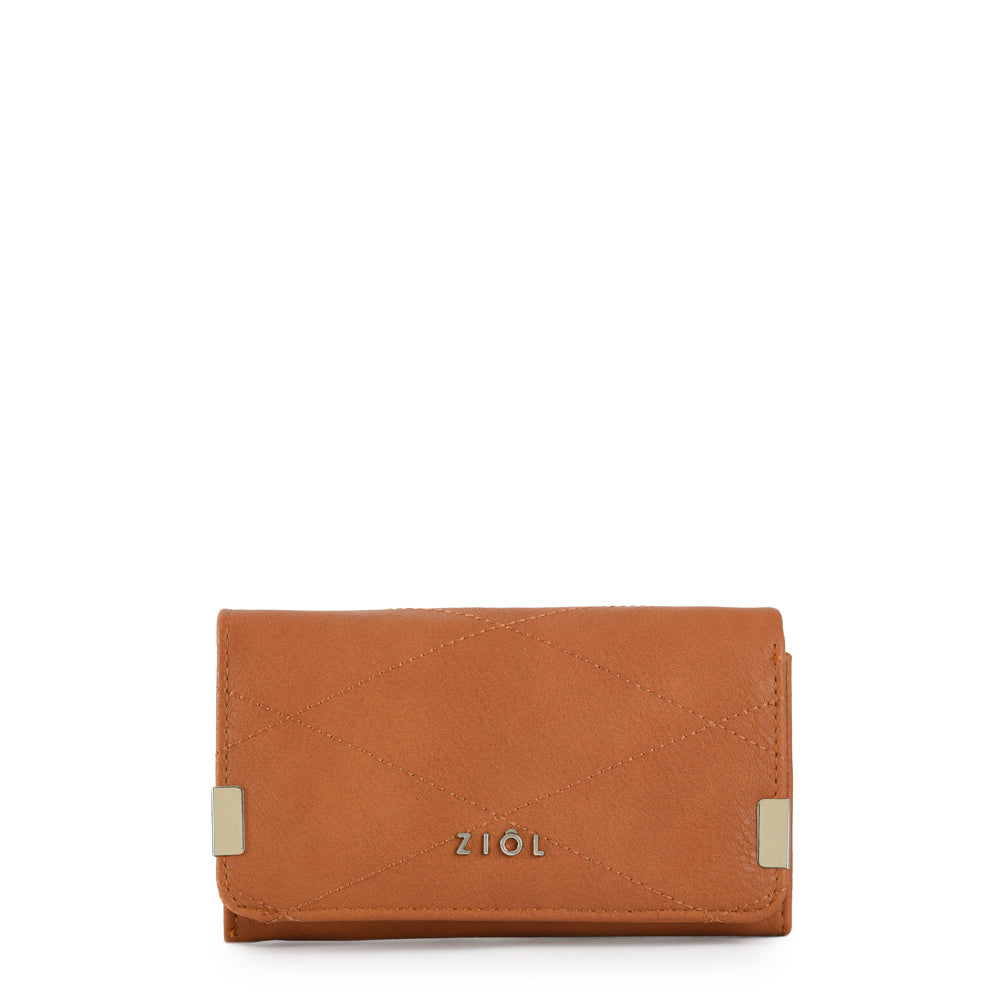 Billetera acordeon mediana pinu café