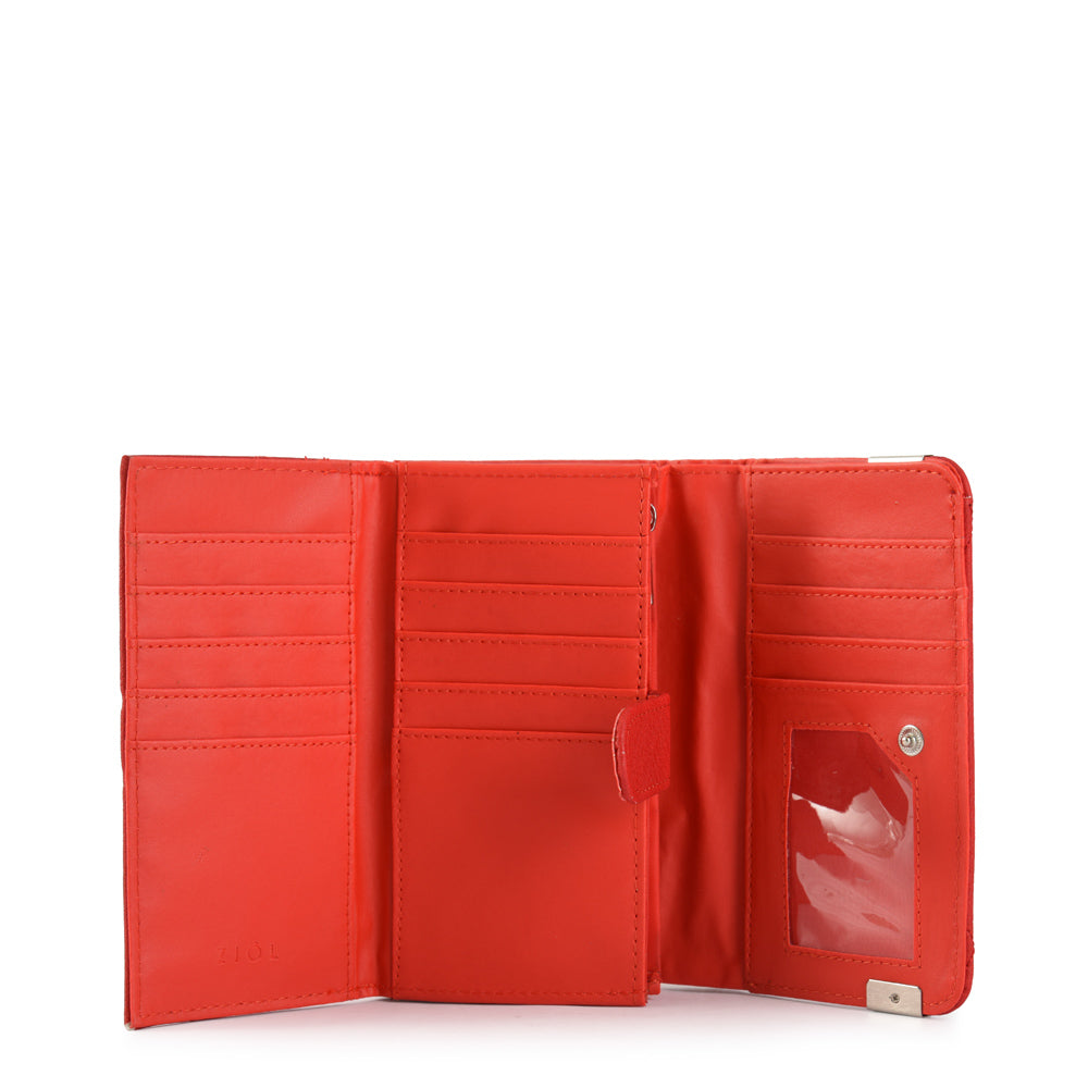 Billetera acordeon mediana pinu rojo