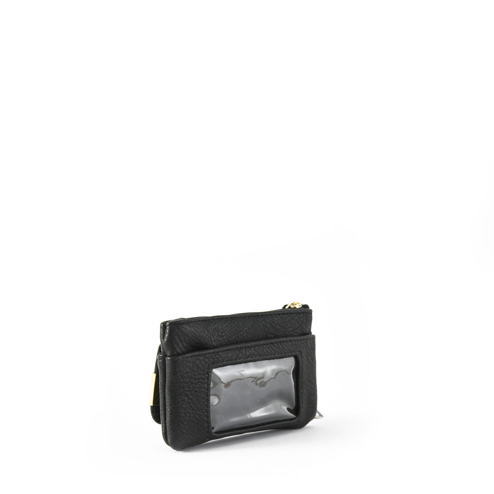 Monedero rectangular pinu pequeña negro