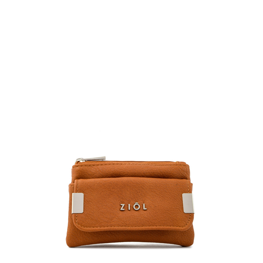 Monedero rectangular pequeña pinu café