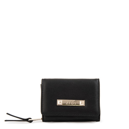 Billetera cierre exterior fraila pequeña negro
