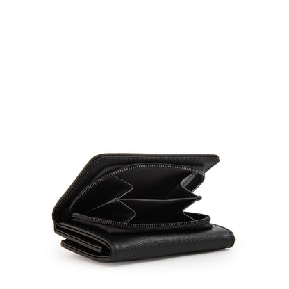 Billetera cierre exterior fraila pequeña negro