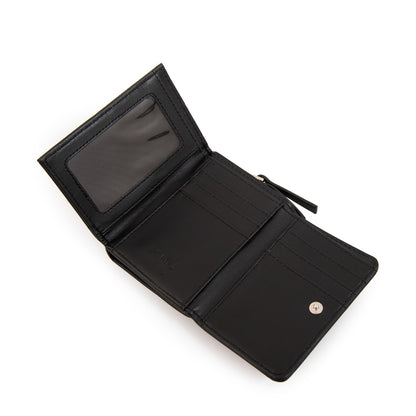 Billetera cierre exterior fraila pequeña negro
