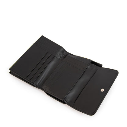 Billetera cierre exterior fraila mediana negro