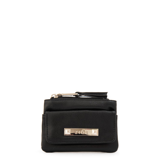 Monedero bolsillo frontal fraila pequeña negro