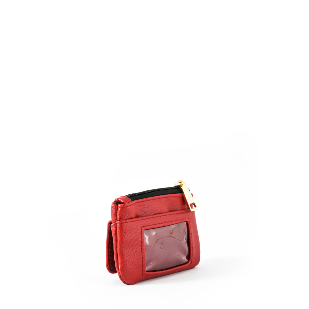 Monedero bolsillo frontal fraila pequeña rojo