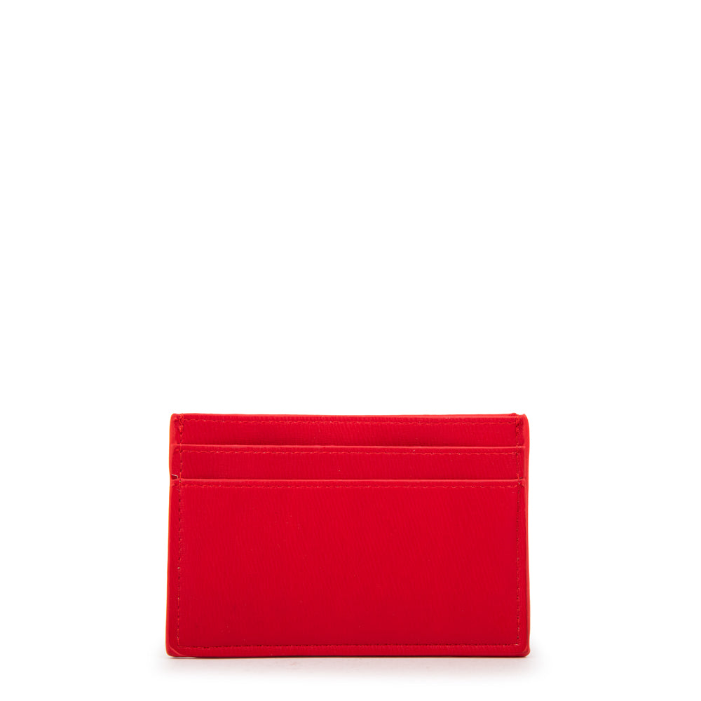 Tarjetero fraila pequeña rojo
