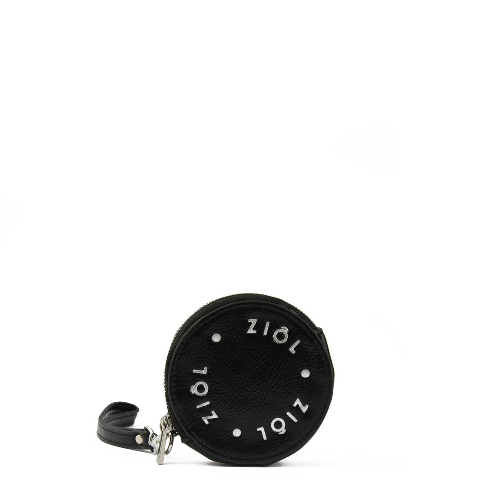 Monedero redondo pequeña automne negro
