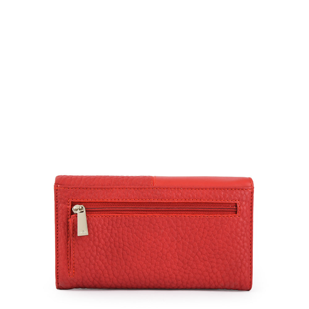 Billetera acordeon raines mediana rojo