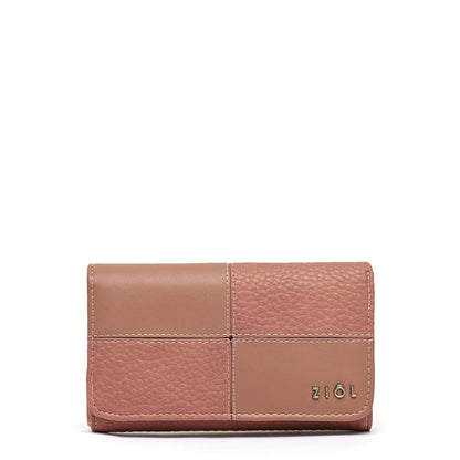 Billetera acordeon mediana raines rosa viejo