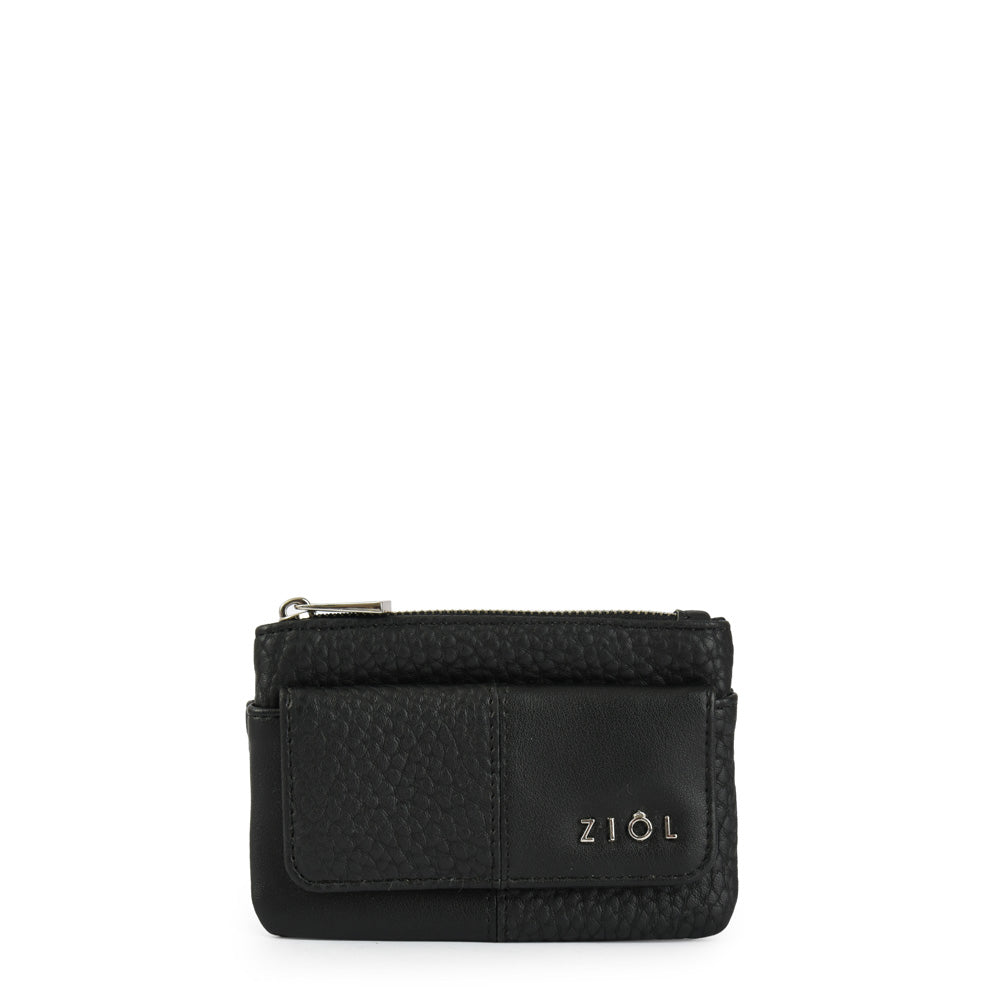 Monedero rectangular pequeña raines negro