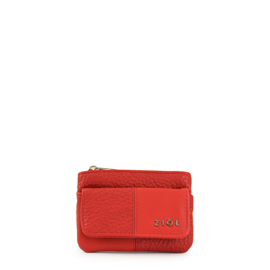 Monedero rectangular pequeña raines rojo
