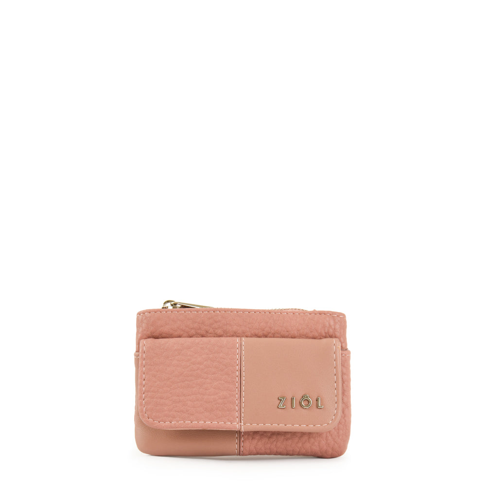 Monedero rectangular pequeña raines rosa viejo
