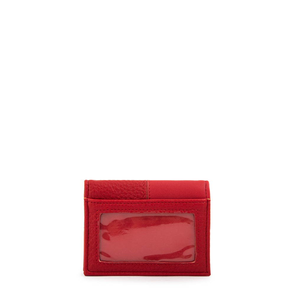 Tarjetero raines pequeña rojo