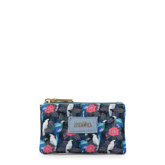 Monedero Rectangular Pequeño Birdi Celeste