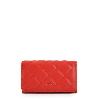 Billetera acordeon mediana bouffi rojo