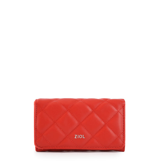 Billetera acordeon mediana bouffi rojo