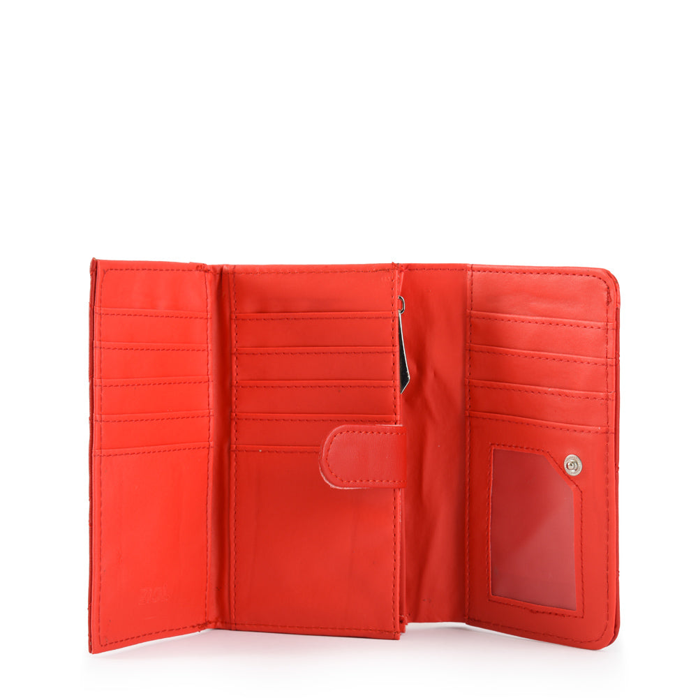 Billetera acordeon bouffi mediana rojo