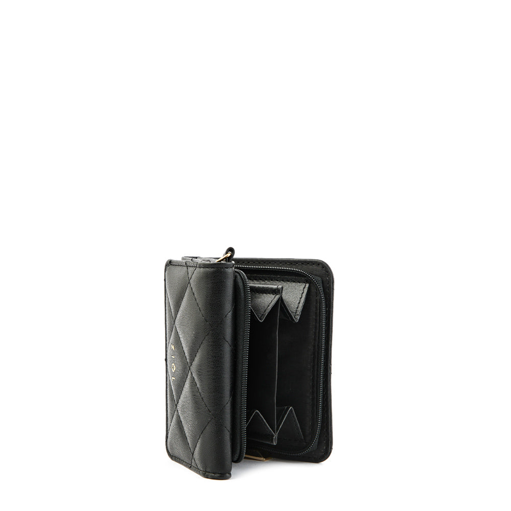 Billetera cierre exterior bouffi negro