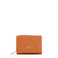 Billetera cierre exterior bouffi pequeña camel