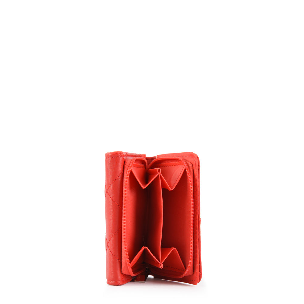 Billetera cierre exterior bouffi rojo