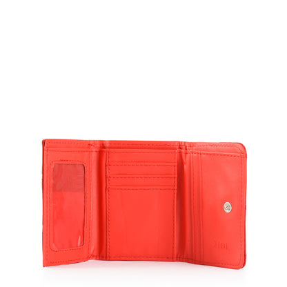 Billetera cierre exterior pequeña bouffi rojo