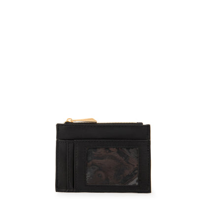 Tarjetero con cierre bouffi pequeña negro