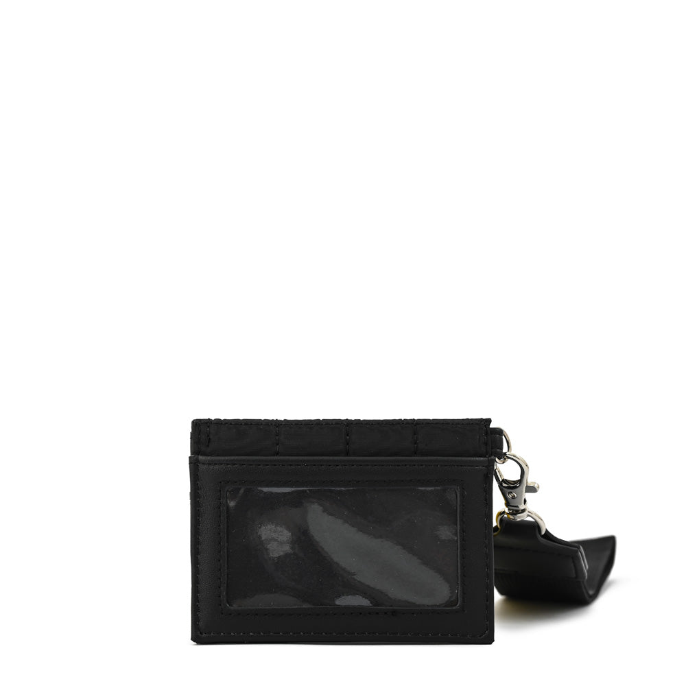 Tarjetero rectangular pequeña nacha negro