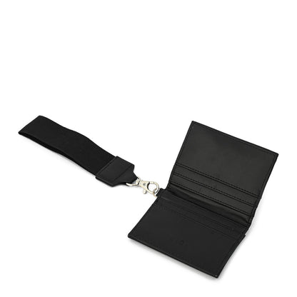 Tarjetero rectangular pequeña nacha negro