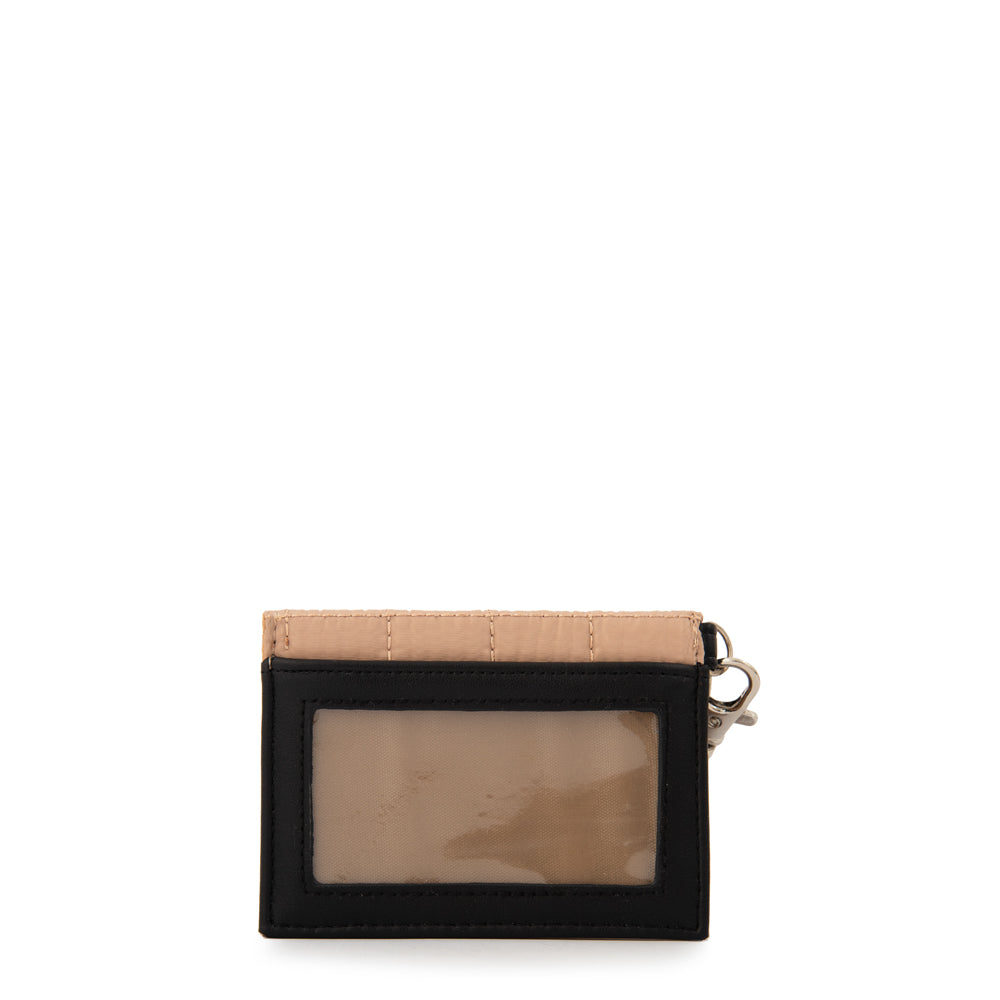 Tarjetero rectangular nacha pequeña beige