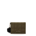 Tarjetero rectangular nacha pequeña verde oliva