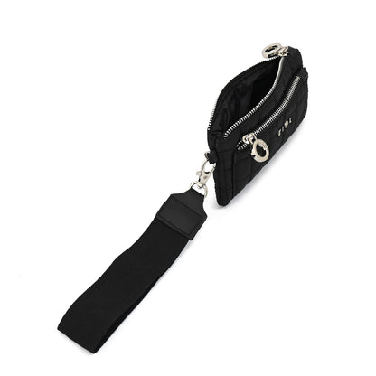 Monedero bolsillo frontal pequeña nacha negro