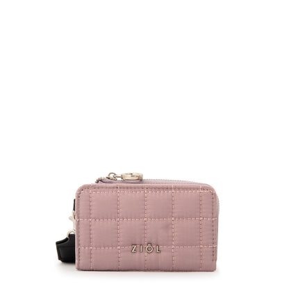 billetera cierre exterior pequeña nacha rosa viejo