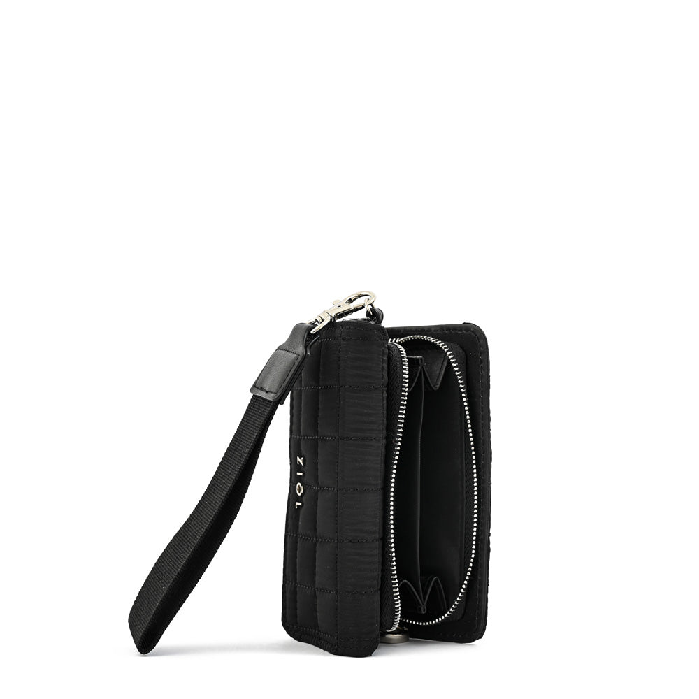 billetera cierre exterior mediana nacha negro