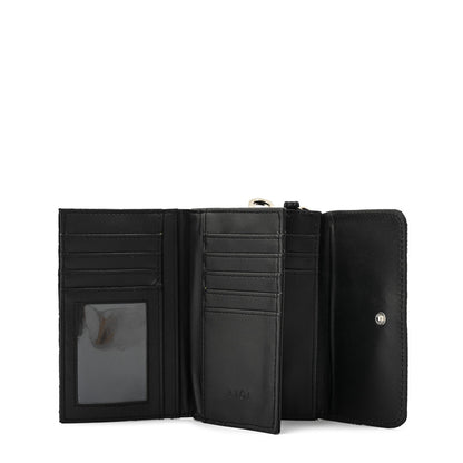billetera cierre exterior mediana nacha negro