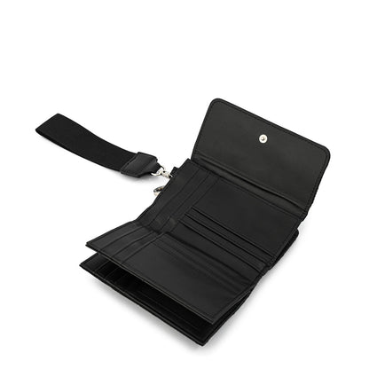 billetera cierre exterior mediana nacha negro