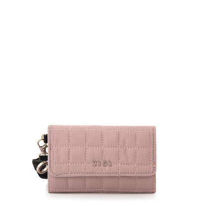 billetera cierre exterior mediana nacha rosa viejo