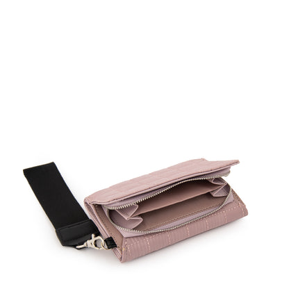 billetera cierre exterior mediana nacha rosa viejo