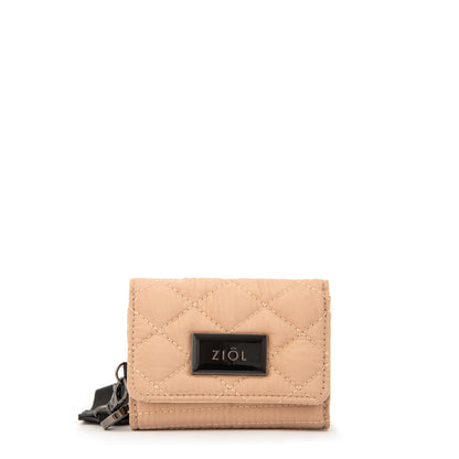 Billetera cersei pequeña beige