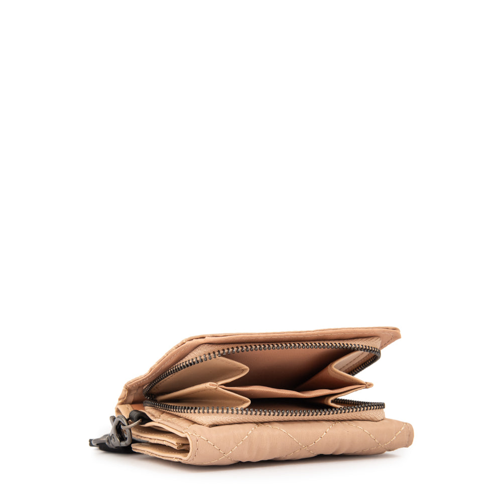 Billetera cersei pequeña beige