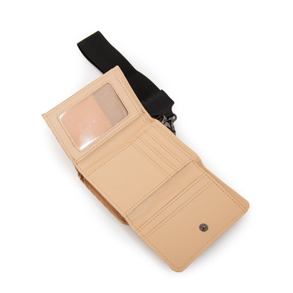 Billetera cersei pequeña beige