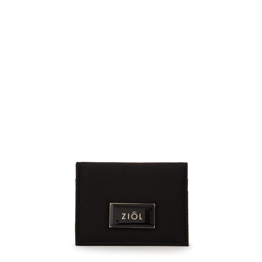 Tarjetero rectangular luna pequeña negro