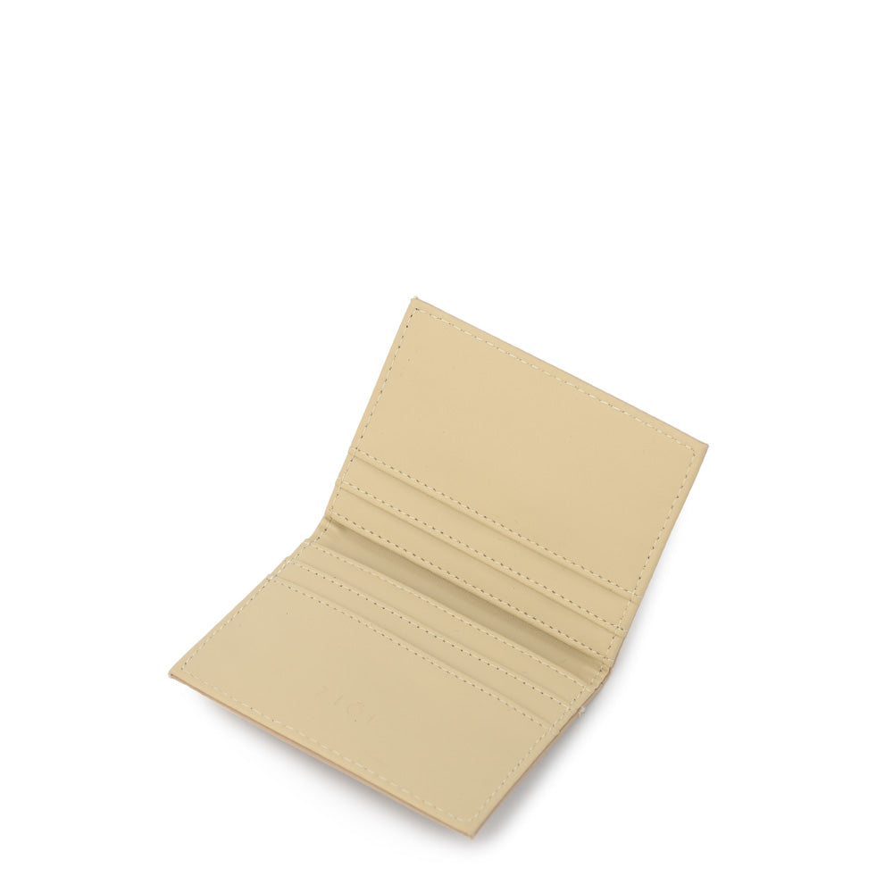 Tarjetero rectangular luna pequeña beige