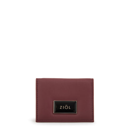 Tarjetero luna café oscuro