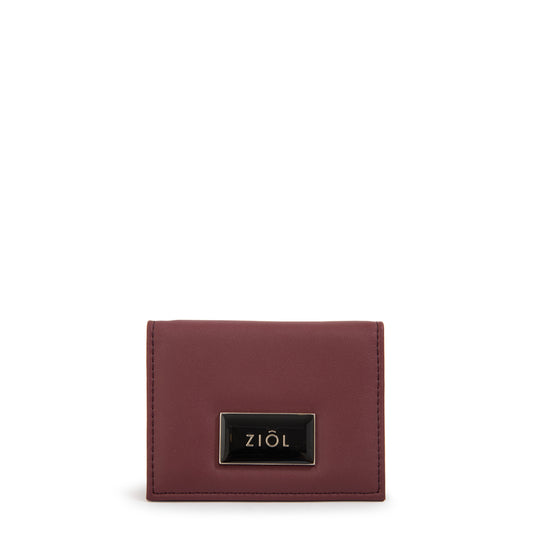 Tarjetero luna café oscuro