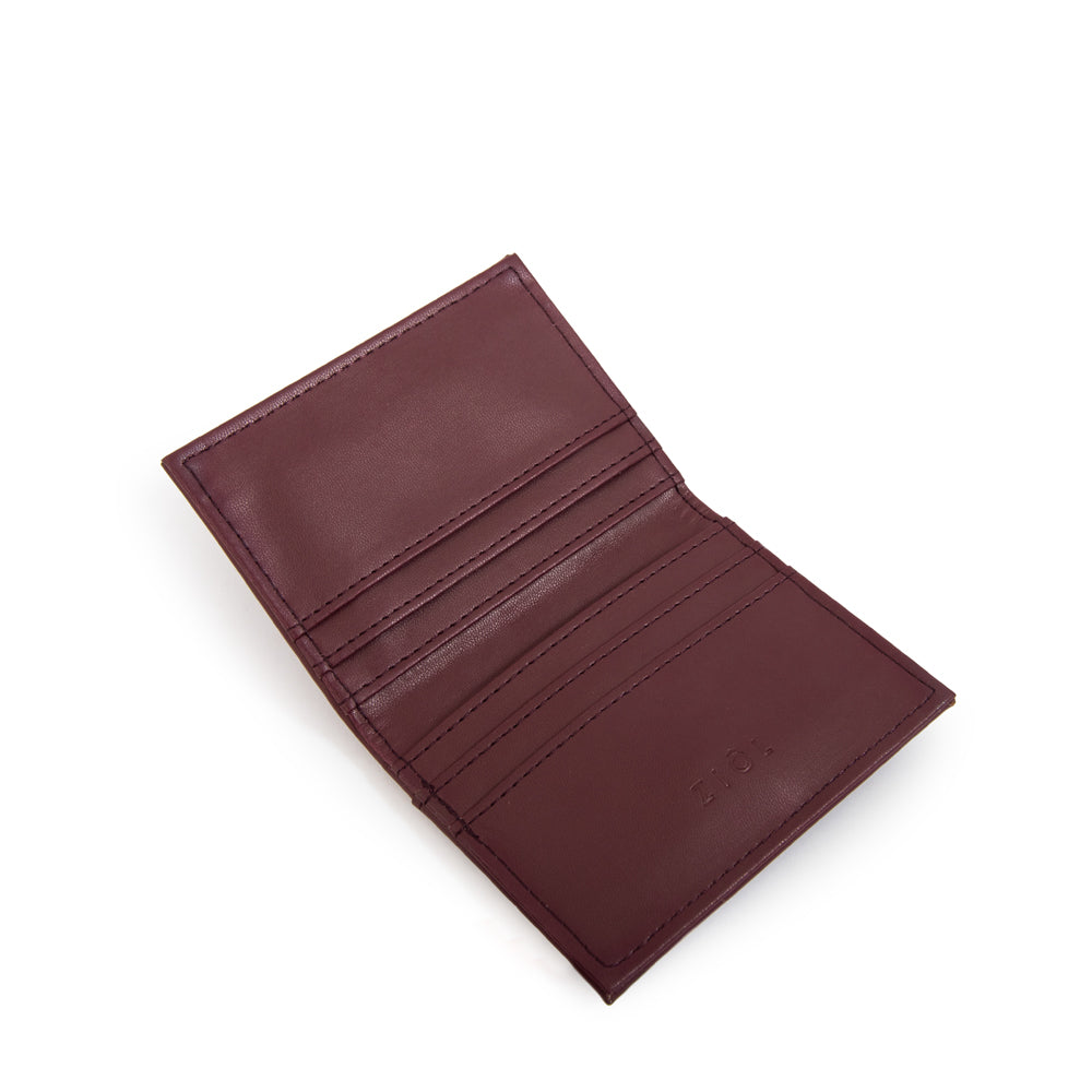 Tarjetero luna café oscuro