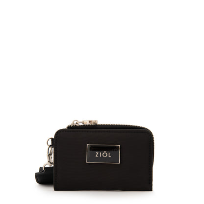 billetera cierre exterior pequeña luna negro