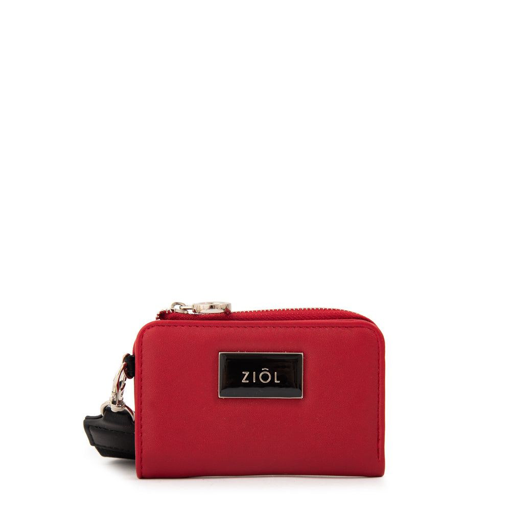 Billetera luna pequeña rojo