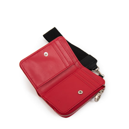 Billetera luna pequeña rojo